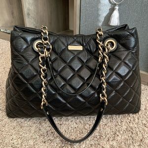 Kate Spade Black Quilted Shoulder Bag